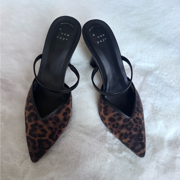 a new day Shoes - A New Day Brown Leopard Print Heels